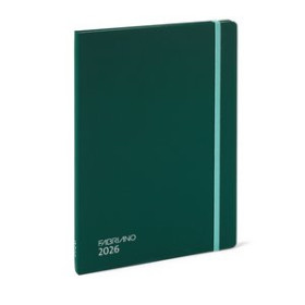 Agendas anuales AGENDA ANUAL (2026) FABRIANO ISPIRA COSIDA tapa DURA con GOMA A5 145x205 S/V VERDE 24405985  115DBBALI15