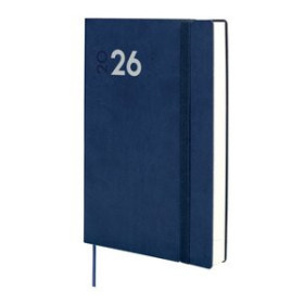Agendas anuales AGENDA ANUAL (2026) FINOCAM DYNAMIC MARA COSIDA tapa FLEXIBLE con GOMA Y10 140x204 D/P AZUL 24404921  115DBSP600