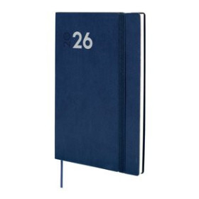 Agendas anuales AGENDA ANUAL (2026) FINOCAM DYNAMIC MARA COSIDA tapa FLEXIBLE con GOMA Y10 140x204 S/V AZUL 24406129  115DBSP760