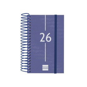 Agendas anuales AGENDA ANUAL (2026) FINOCAM ESPIRAL YEAR ESPIRAL tapa PP con GOMA E3 79x127 D/P AZUL 24402919  14CPBALI200B10