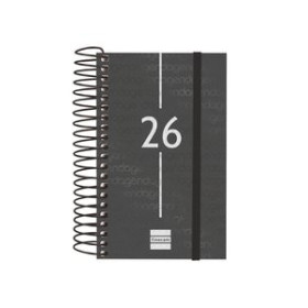 Agendas anuales AGENDA ANUAL (2026) FINOCAM ESPIRAL YEAR ESPIRAL tapa PP con GOMA E3 79x127 D/P NEGRO 24403271  14CPBALI933B10