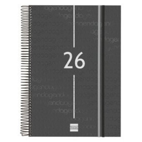 Agendas anuales AGENDA ANUAL (2026) FINOCAM ESPIRAL YEAR ESPIRAL tapa PP con GOMA E40 210x297 D/P NEGRO 24402944  14CPBALI308B10