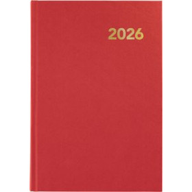 Agendas anuales AGENDA ANUAL (2026) GRAFOPLAS BRETAÑA COSIDA tapa EXTRADURA A5 210x145 D/P ROJO 24403450  14SBALI100B10RP