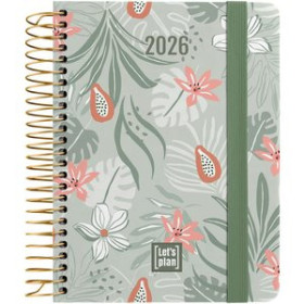 Agendas anuales AGENDA ANUAL (2026) GRAFOPLAS DESIGN ESPIRAL tapa EXTRA con GOMA A6 150x120 S/V EDEN 24403461  14SBALI200