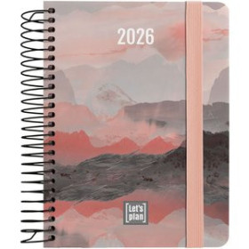 Agendas anuales AGENDA ANUAL (2026) GRAFOPLAS DESIGN ESPIRAL tapa EXTRA con GOMA A6 150x120 S/V HARMONY 24403467  14SBALI933