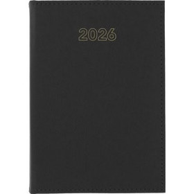 Agendas anuales AGENDA ANUAL (2026) GRAFOPLAS ZURICH COSIDA tapa ACOLCHADA 240x165 S/V NEGRO 24401939  PACK220NBALI933
