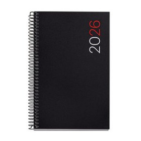 Agendas anuales AGENDA ANUAL (2026) MIQUELRIUS BASIC CITY ESPIRAL tapa PP ACTIVA 117x182 D/P NEGRO 24403673  10SBALI350