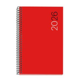 Agendas anuales AGENDA ANUAL (2026) MIQUELRIUS BASIC CITY ESPIRAL tapa PP ACTIVA 117x182 S/V ROJO 24403677  10SBALI456
