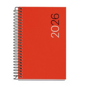 Agendas anuales AGENDA ANUAL (2026) MIQUELRIUS BASIC CITY ESPIRAL tapa PP CADDY 80x120 D/P ROJO 24405769  10SM840B429B10CRPC