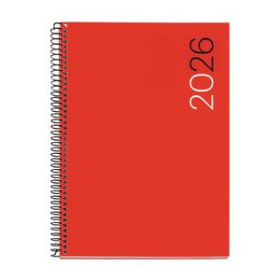 Agendas anuales AGENDA ANUAL (2026) MIQUELRIUS BASIC CITY ESPIRAL tapa PP PLUS 155x213 D/P ROJO 24405756  10TKM840B229B10CRPC
