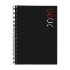 Agendas anuales AGENDA ANUAL (2026) MIQUELRIUS BASIC CITY ESPIRAL tapa PP PLUS 155x213 S/VV NEGRO 24405744  10TKM840B200B10CRPC
