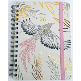 Agendas anuales AGENDA ANUAL (2026) MOOVING BOHO WIRE-O tapa EXTRA con GOMA 150x210 S/V SURTIDO (2 mod.) 24403830  15SVBALI229C