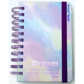 Agendas anuales AGENDA ANUAL (2026) MOOVING PASTEL WIRE-O tapa EXTRA con GOMA 100x150 D/P SURTIDO (2 mod.) 24403707  15SBBALI200