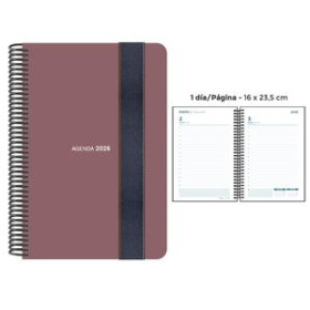 Agendas anuales AGENDA ANUAL (2026) SENFORT FOAM ESPIRAL tapa PP con GOMA 160x235 D/P SIENA 24403617  27CRBALI39CB
