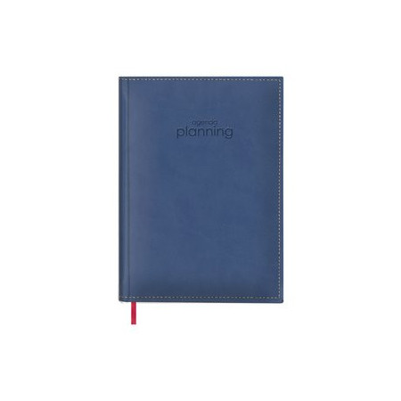 Agendas anuales AGENDA DOHE LIBRO DE RESERVAS PERPETUO COSIDO tapa ACOLCHADA POLIPIEL 210x290 D/D AZUL 24403641  27NSPVE