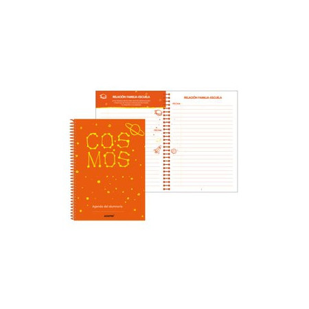 Agendas escolares AGENDA ESCOLAR ADDITIO COSMOS INFANTIL NO FECHADA ESPIRAL tapa PP A5 (3-8 AÑOS) 24404943  PACK5314VE