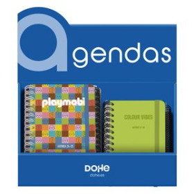 Agendas escolares AGENDA ESCOLAR (2025-26) DOHE PREMIUM A5/A6 SURTIDO EXPOSITOR DE 28