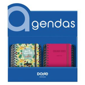 Agendas escolares AGENDA ESCOLAR (2025-26) DOHE PREMIUM A6 D/P SURTIDO EXPOSITOR DE 20 24406317  400SM840B426B10B68R6