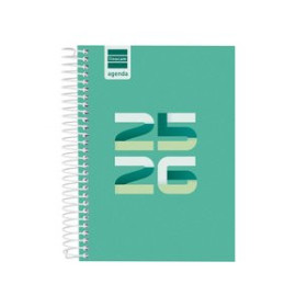Agendas escolares AGENDA ESCOLAR (2025-26) FINOCAM COOL ESPIRAL tapa EXTRADURA D/P 8º 120x164 VERDE 24404285  206SXLBALI39