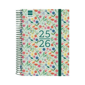 Agendas escolares AGENDA ESCOLAR (2025-26) FINOCAM SECUNDARIA ESPIRAL tapa PP D/P 4º 155x212 con GOMA FIORI 24404821  13SBALI82