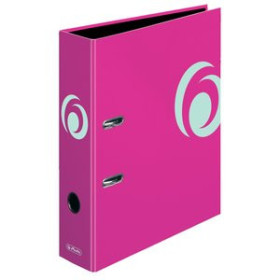 Archivadores de palanca ARCHIVADOR palanca COLOR BLOCKING HERLITZ  A4 80mm FUCSIA 45001423  TL-SG105E