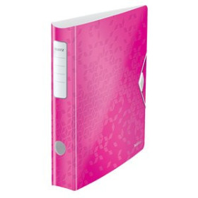 Archivadores de palanca ARCHIVADOR palanca LEITZ WOW ACTIVE A4 180º 50mm FUCSIA METALIZADO 24404350  T04CPBALI39