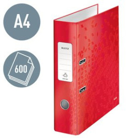 Archivadores de palanca ARCHIVADOR palanca LEITZ WOW A4 180º 80mm ROJO 24404333  T04CPBALI933RP