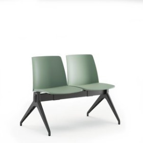 Sillas confidente y de colectividades BANCADA PIQUERAS Y CRESPO ORGAZ 2 PLAZAS PVC VERDE 26901431  65005490