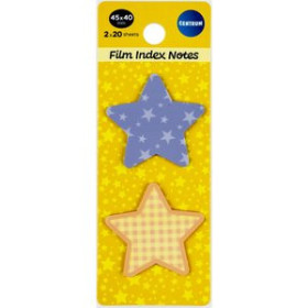 Banderitas índex BANDERITAS ADHESIVAS CENTRUM ESTRELLAS PACK de 2 13101320  66210117