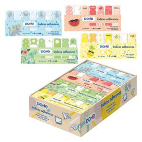 Banderitas índex BANDERITAS ADHESIVAS DOHE (18x65) FORMAS EXPOSITOR de 36 SETS 25208815  00038351