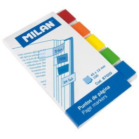 Banderitas índex BANDERITAS ADHESIVAS MILAN 100 h. TRANSPARENTES 25208835  00062551