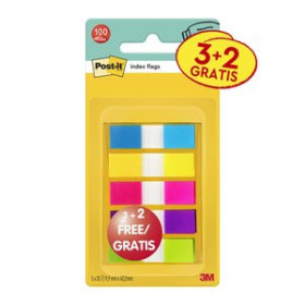 Banderitas índex BANDERITAS ADHESIVAS POST-IT 683-5CBP 11.9x43.2mm PACK de 5 COLORES 25208830  00062051