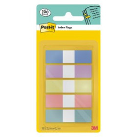 Banderitas índex BANDERITAS ADHESIVAS POST-IT 683-5PASTEL0 11.9x43.2mm PACK de 5 COLORES 25208833  00062351