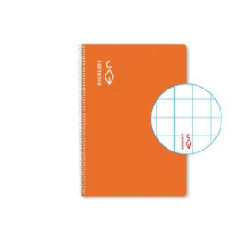 Blocs espiral tapa dura BLOC  ESCOLOFI ESPIRAL PLUS tapa DURA 4º 80h CUADRIC.6x6 90g NARANJA 41402113  41963407