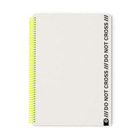 Blocs espiral tapa PP BLOC CARCHIVO DO NOT CROSS tapa PP FOAM A4 100h HORIZONTAL GREY 26001594  155103