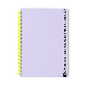 Blocs espiral tapa PP BLOC CARCHIVO DO NOT CROSS tapa PP FOAM A4 100h HORIZONTAL MAUVE 26001596  155126