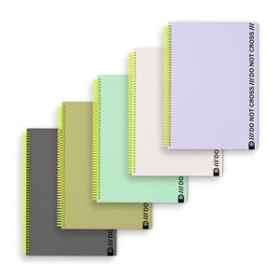 Blocs espiral tapa PP BLOC CARCHIVO DO NOT CROSS tapa PP FOAM A4 100h HORIZONTAL SURTIDO 26001598  155128