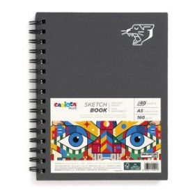 Papel técnicas húmedas: Blocs y láminas BLOC DE DIBUJO CARIOCA PLUS TAPA DURA LISO GRANO FINO A5 160g 40h 45006560  PB5U0013SE