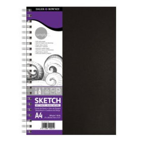 Papel técnicas secas: Blocs y láminas BLOC DE DIBUJO DALER ROWNEY CON ESPIRAL LISO A4 100g 54h 27401792  40431/10