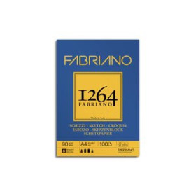 Papel técnicas secas: Blocs y láminas BLOC DE DIBUJO FABRIANO 1264 ESBOZO ENCOLADO GRANO NATURAL A4 90g 100h 27401261  F532820