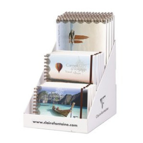 Papel técnicas secas: Blocs y láminas BLOC DE VIAJE CLAIREFONTAINE SURTIDO Nº 2 EXPOSITOR DE 15