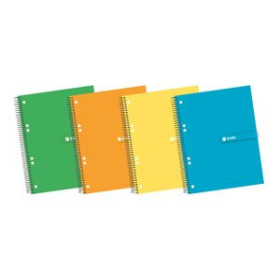 Blocs espiral tapa dura BLOC ENRI micro.tapa EXTRA A5+ 140h CUADRIC.5x5 60g COL.SUR.(4) 27401614  19571