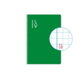 Blocs espiral tapa dura BLOC ESCOLOFI ESPIRAL PLUS tapa DURA 4º 80h CUADRIC.6x6 90g VERDE 27401671  20111