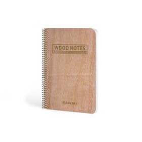 Blocs espiral tapa dura BLOC ESCOLOFI tapa DURA ESCOLOFI 90x140 64h LISO 90g WOOD NOTES 10601208  339366