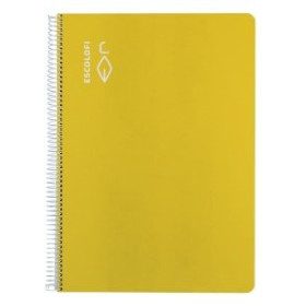 Blocs espiral tapa dura BLOC ESCOLOFI tapa DURA Fº 50h CUADRIC.3x3 70g AMARILLO 10601152  BT3002