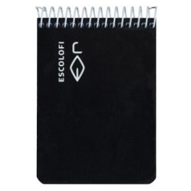 Blocs espiral tapa dura BLOC ESCOLOFI tapa DURA 8º 100h LISO 70g NEGRO 41901237  CLP500D5CELS