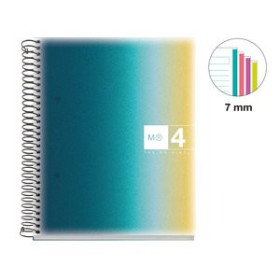 Blocs espiral tapa PP BLOC MIQUELRIUS AURORA NOTEBOOK 4 micro.tapa PP A5 120h 70gr HORIZONTAL ICELAND 14201111  721601
