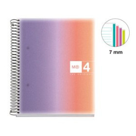 Blocs espiral tapa PP BLOC MIQUELRIUS AURORA NOTEBOOK 4 micro.tapa PP A5 120h 70gr HORIZONTAL PROVENCE 14201250  708158