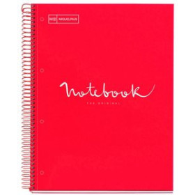 Blocs espiral tapa forrada BLOC MIQUELRIUS EMOTIONS NOTEBOOK 1 micro.tapa EXTRA A4 80h 90g HORIZONTAL ROJO 42502355  75261454