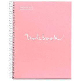 Blocs espiral tapa forrada BLOC MIQUELRIUS EMOTIONS NOTEBOOK 1 micro.tapa EXTRA A4 80h 90g HORIZONTAL ROSA 15201339  ST100-CAT